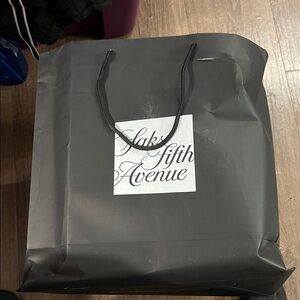 Saks Fifth Avenue Charcoal Tote